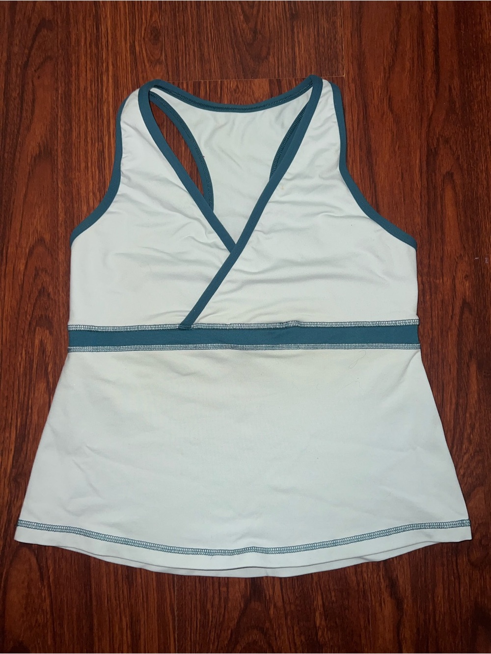 lululemon athletica Light Blue Tank with Teal Trim